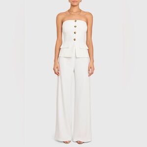 Amanda Uprichard Yadira Jumpsuit in White
